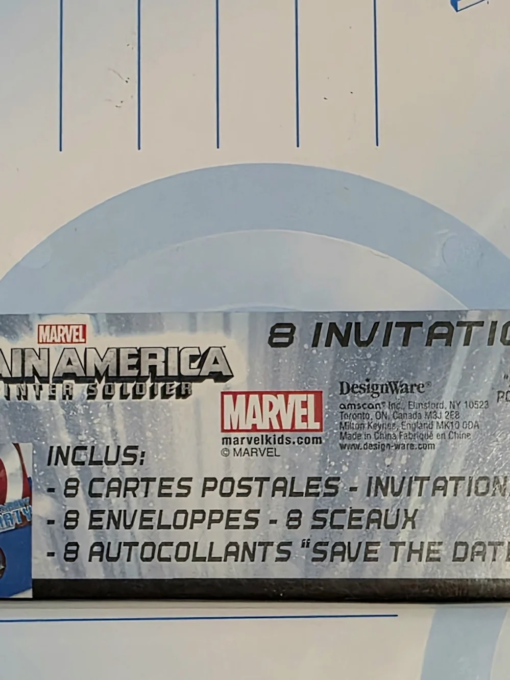 24 lot Marvel Captain America Party or Birthday Invitations Save the Date NEW